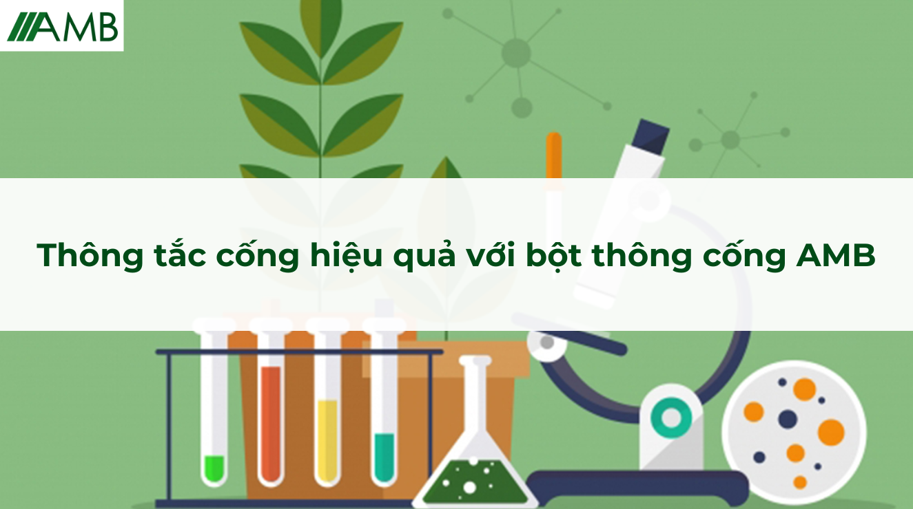 Thông tắc cống hiệu quả với bột thông cống AMB