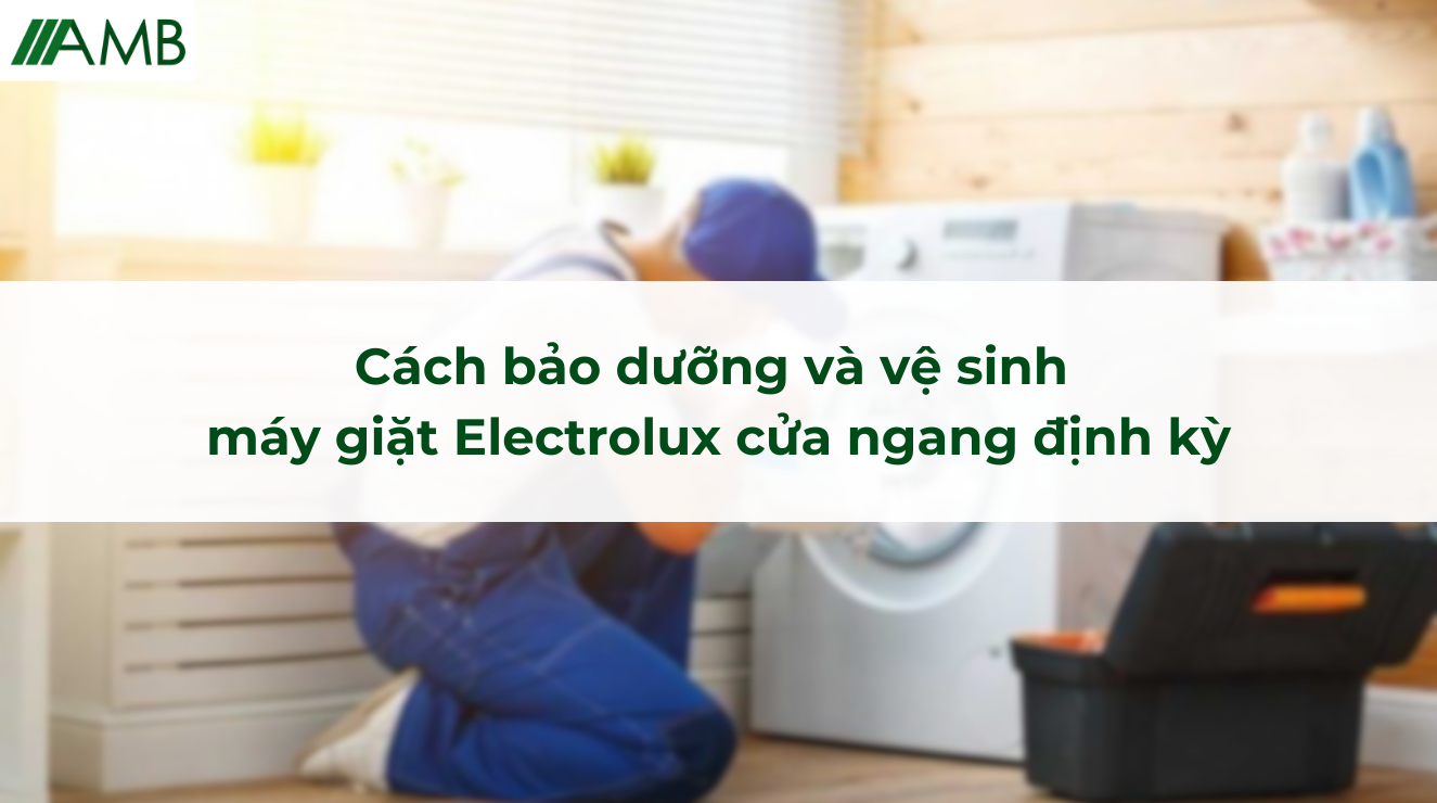 Cách bảo dưỡng và vệ sinh máy giặt Electrolux cửa ngang định kỳ
