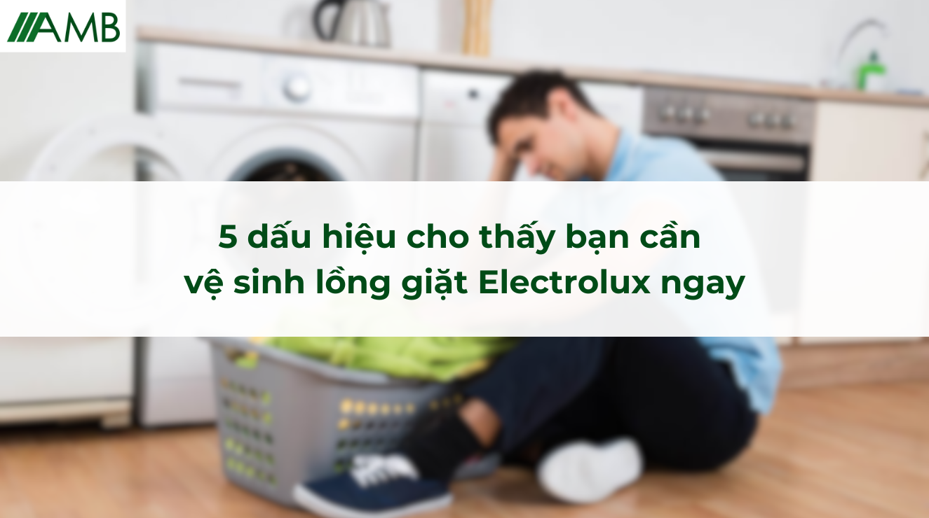 5 dấu hiệu cho thấy bạn cần vệ sinh lồng giặt Electrolux ngay