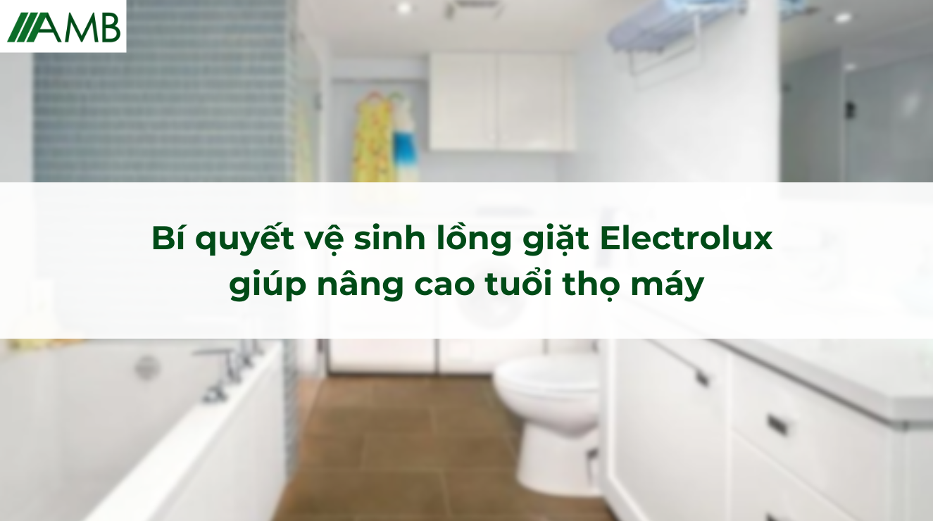 Bí quyết vệ sinh lồng giặt Electrolux giúp nâng cao tuổi thọ máy