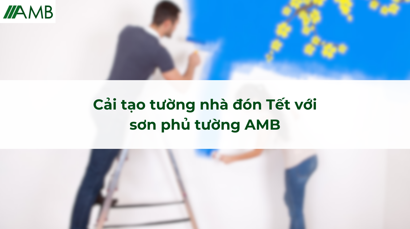 Cải tạo tường nhà đón Tết với sơn phủ tường AMB