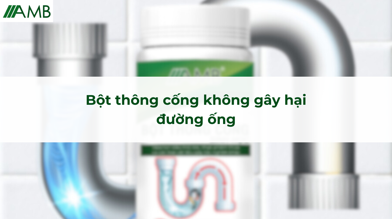 Bột thông cống không gây hại đường ống