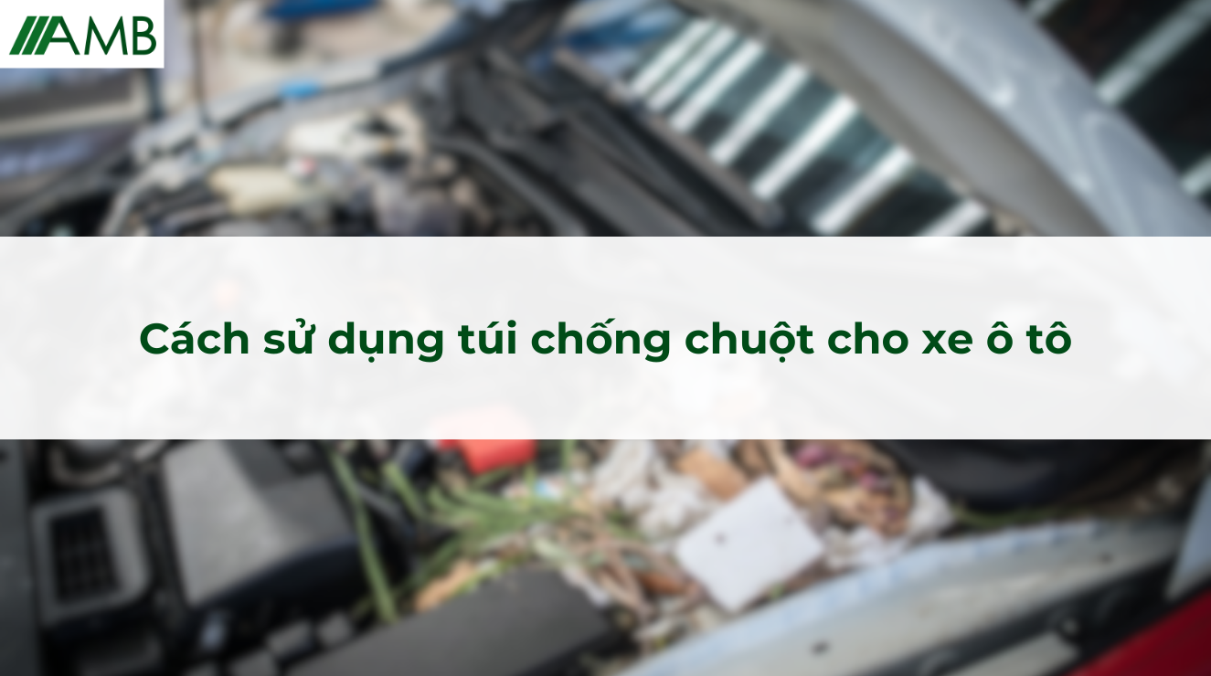 Cách sử dụng túi chống chuột cho xe ô tô